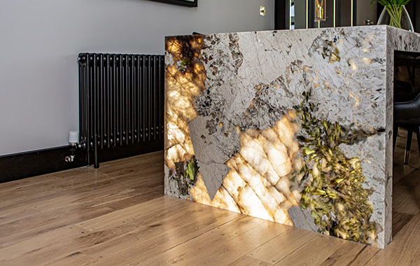 Patagonia translucent quartzite slab